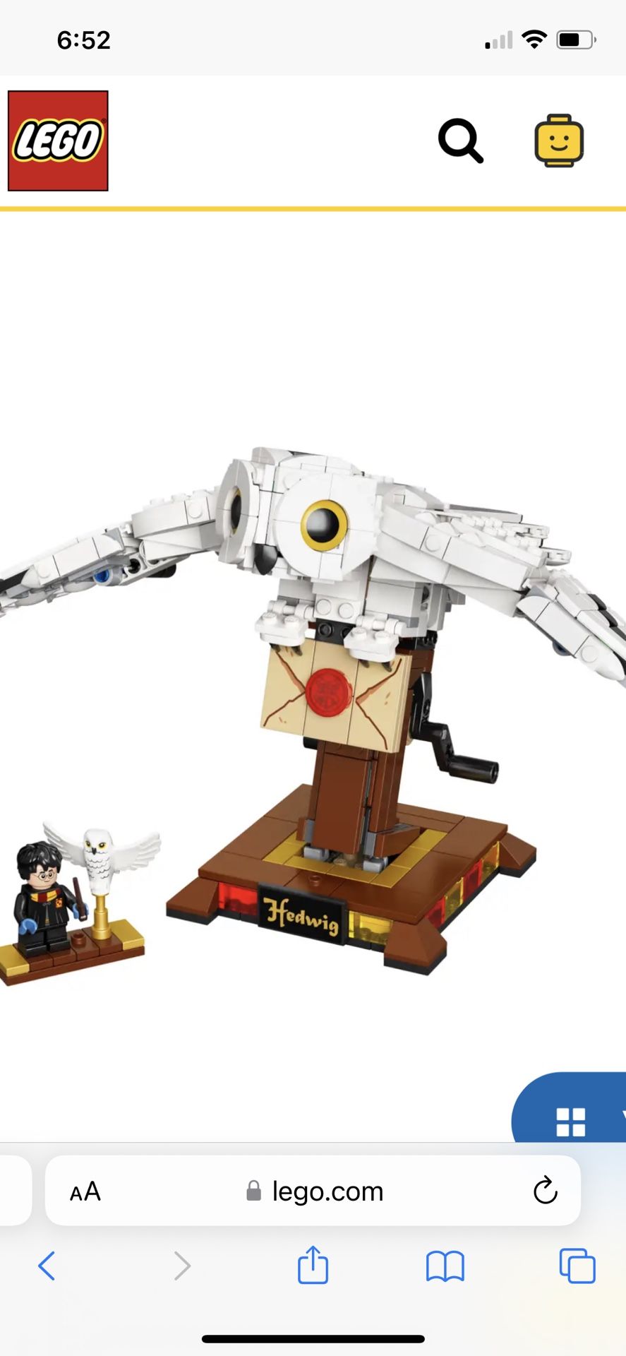 Lego Harry Potter Hedwig