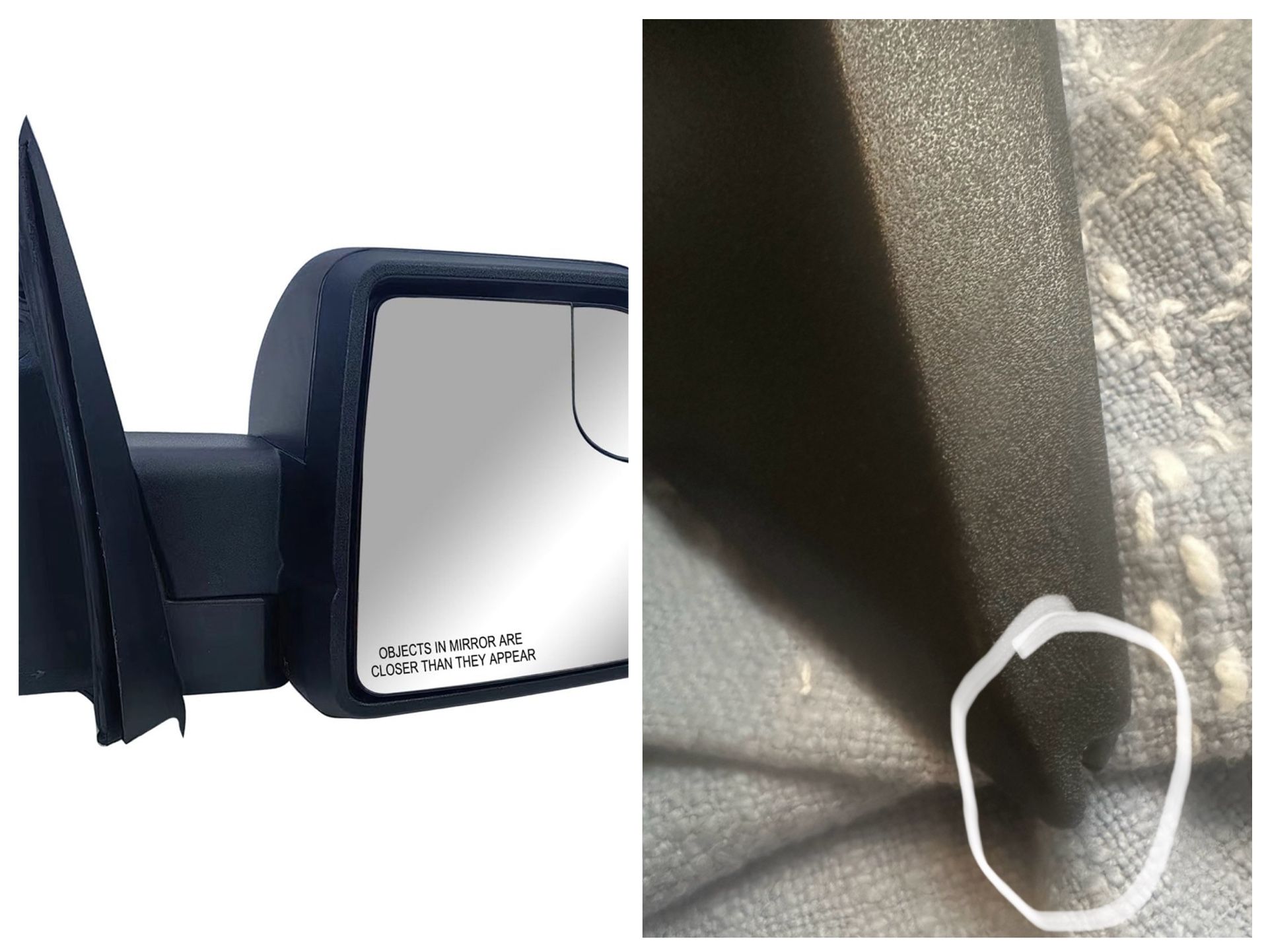 Replacement Passenger Right Side Door Mirror Textured Back Cover Power and Heated with Siginal Light for Ford F-150 fit year 2015 2016 2017 2018 2019