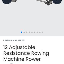 12 Adjustable Resistance Rowing Machine Rower (best Offer)