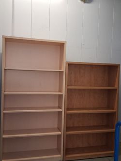 $130 each Solid bookshelf in good conditions with adjustable shelves