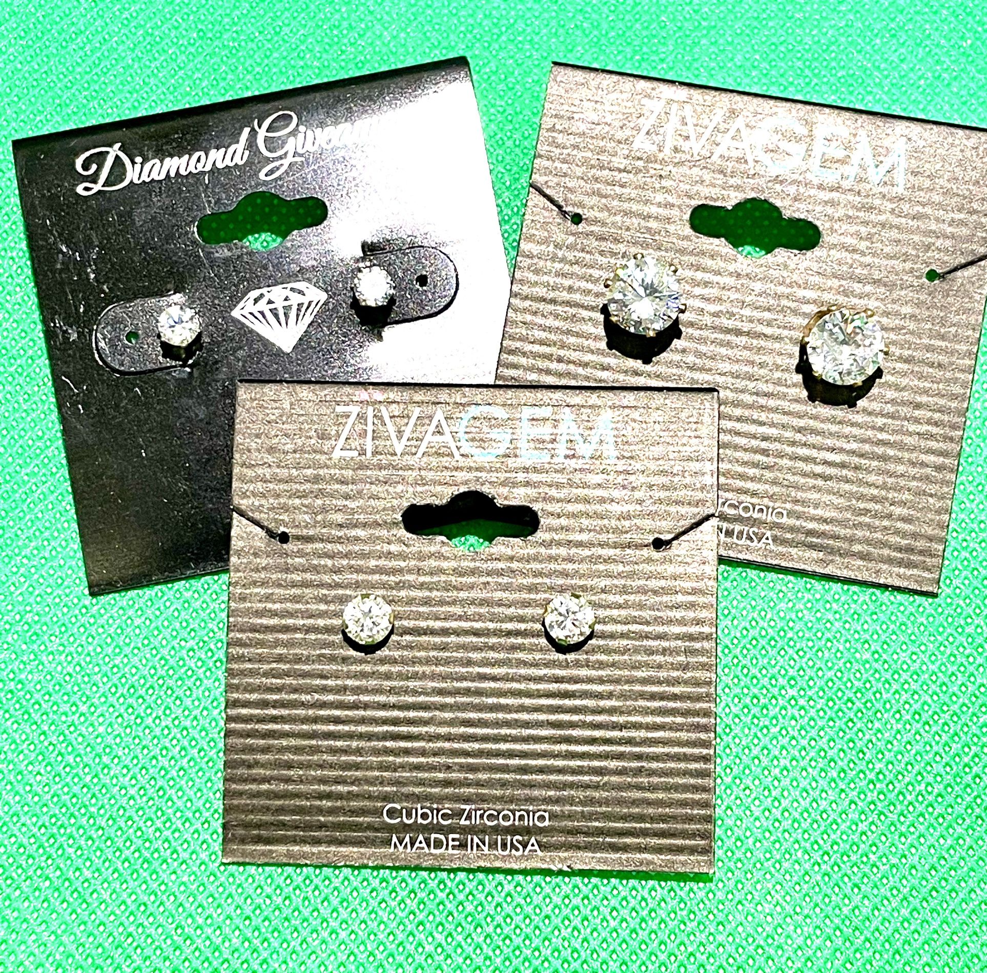 14k CZ Earrings