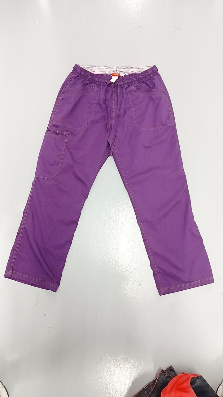 Dickies Essence Women Scrubs Pant Mid Rise Straight Leg Drawstring Size M Petite