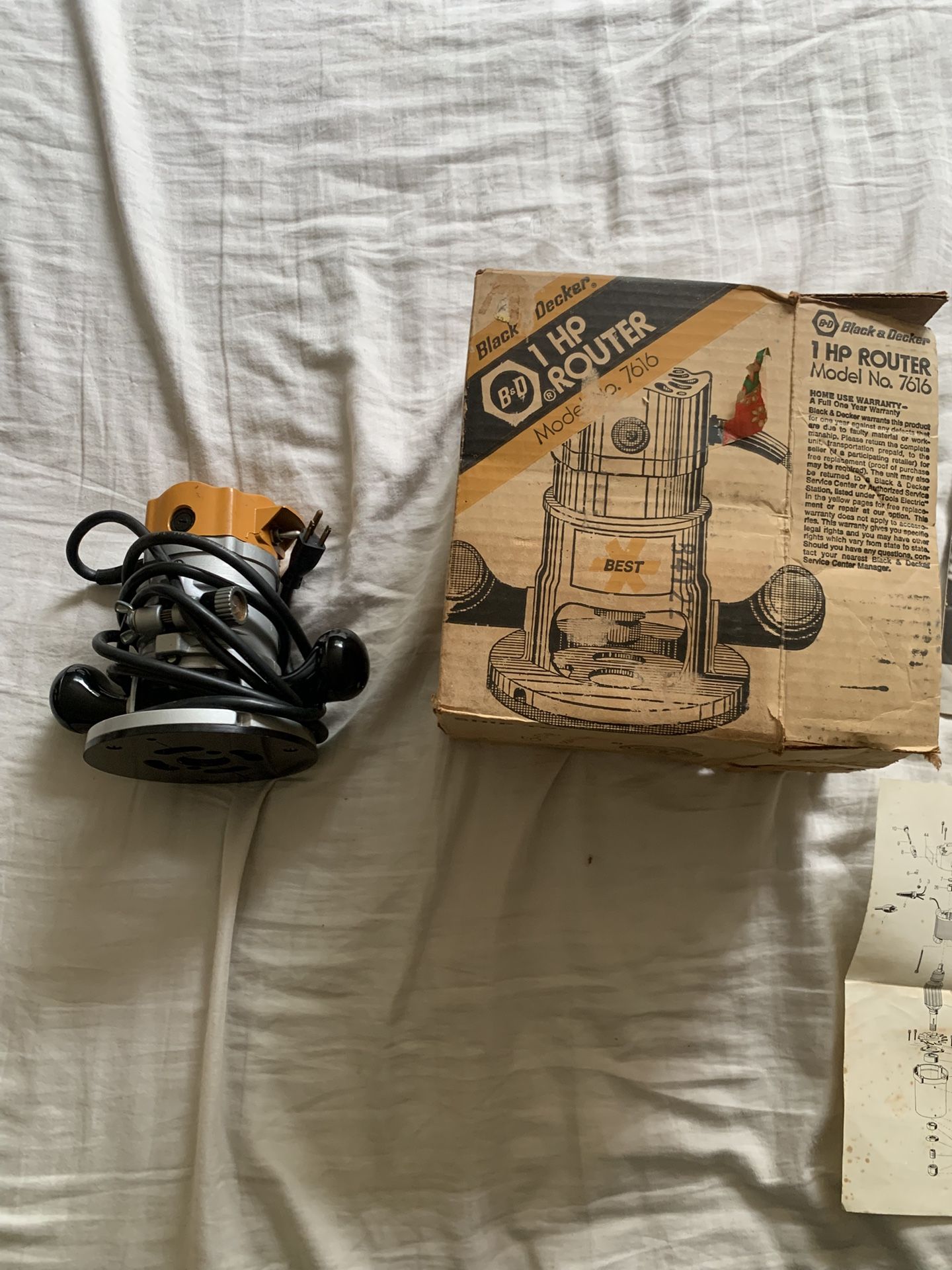 Black And Decker Router 1 HP
