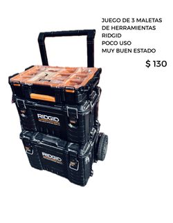 3 Cajas apilables Ridgid