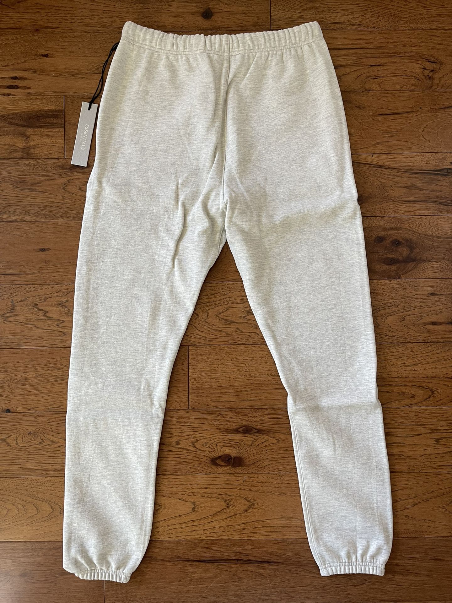 Fear Of God Essentials The Core Light Heather Oatmeal Fleece Sweatpants Size’s Small
