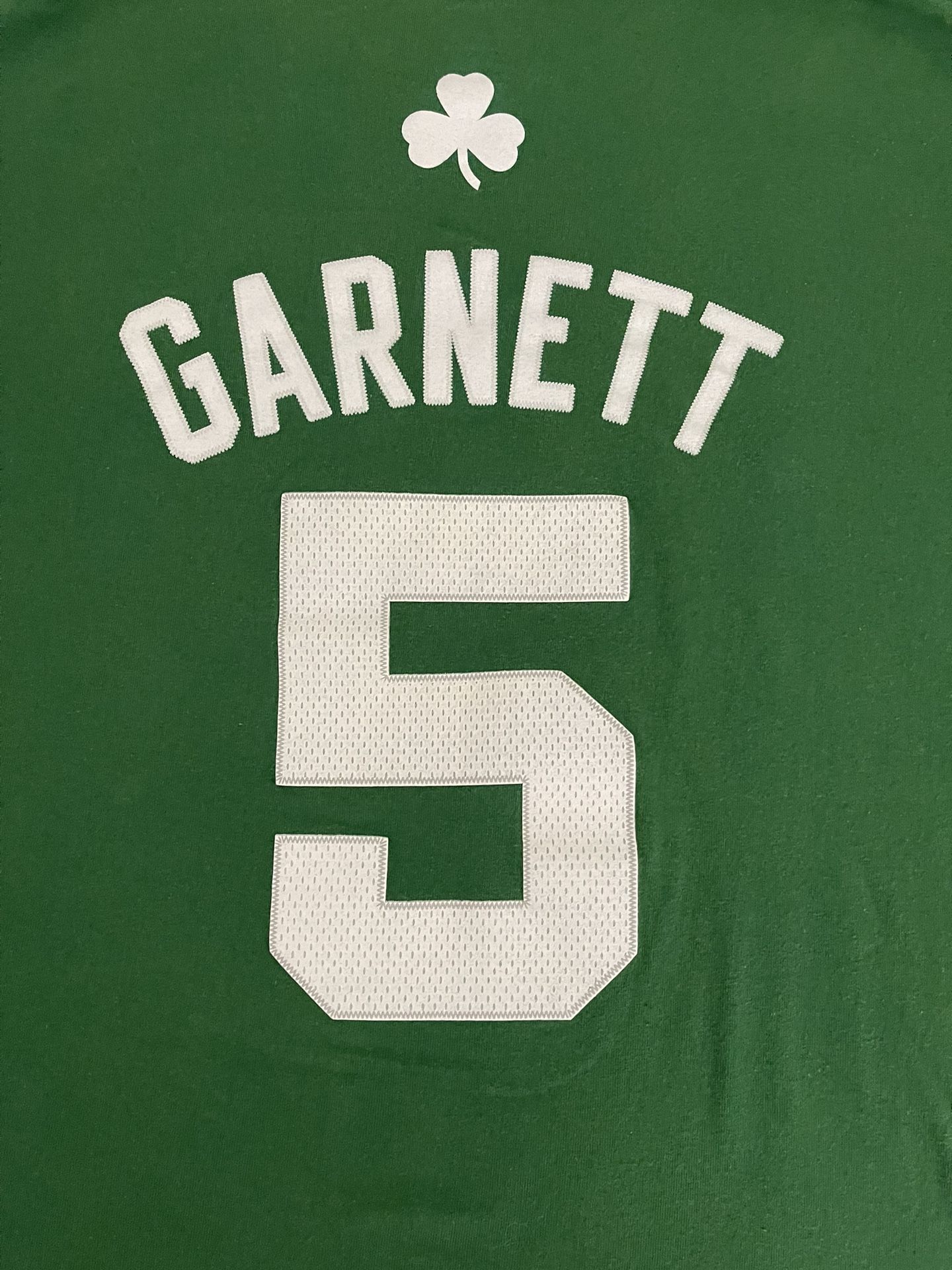 Vintage Boston Celtics Adidas NBA Kevin Garnett #5 White Jersey Size Large