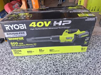 BLOWER RYOBI 40V BATTERY AND CHARGER INCLUDED
