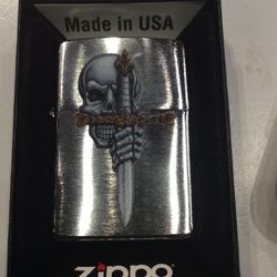 Sword and Skull Design Zippo