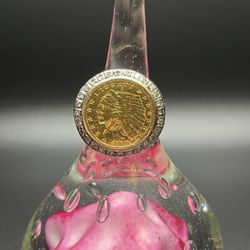 1915 INDIAN HEAD 2 1/2 DOLLAR US GOLD DIAMOND COIN RING 14K GOLD 18.81 GRAMS SIZE 9.5