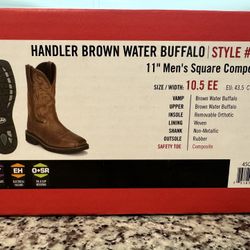 Justin Brown Water Buffalo Boots 
