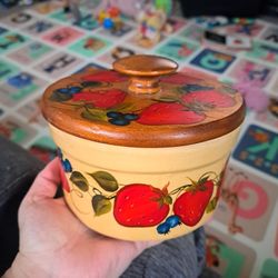 Strawberry Decorated Container 