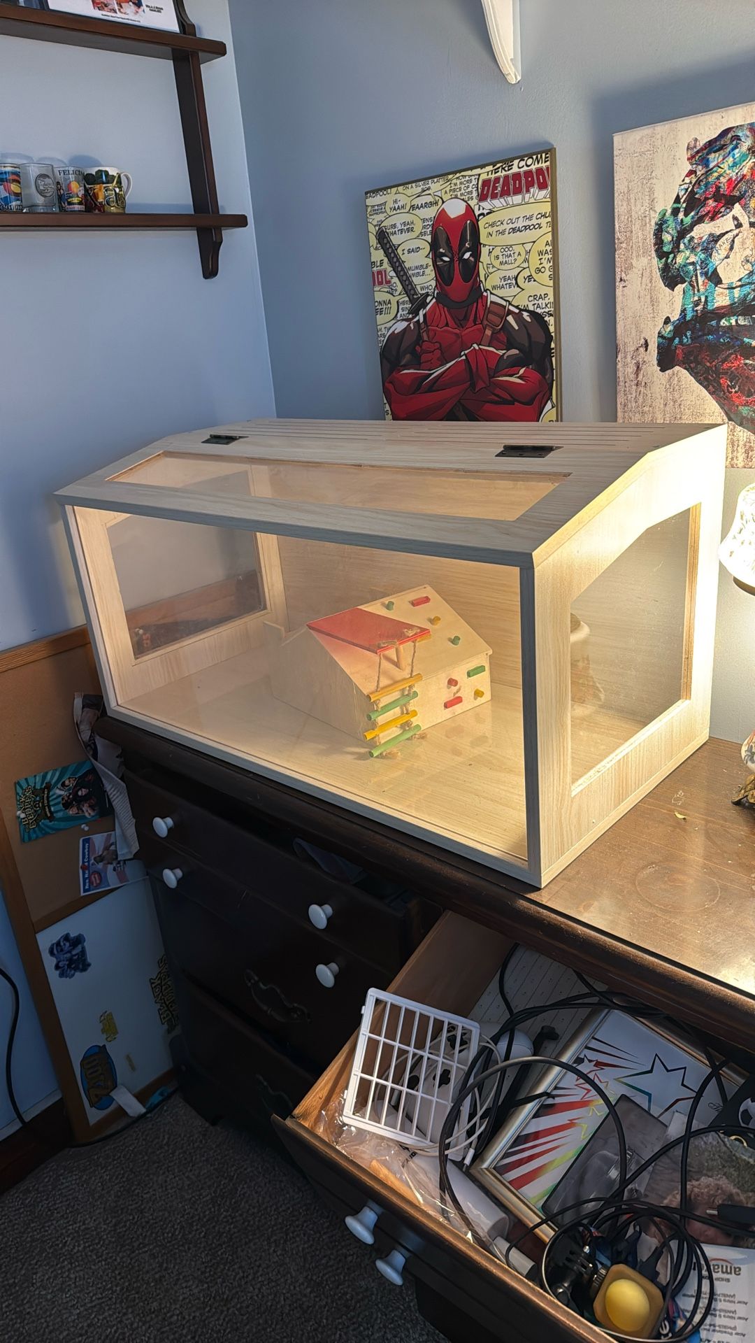 Hamster Cage With Little Hideout