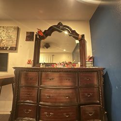 Wooden Vanity Mirror - Peinador Con Espejo