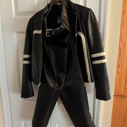 Women S Leather Jacket & Chaps