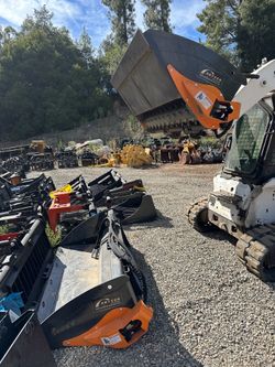 Skid steer Harley rake bucket
