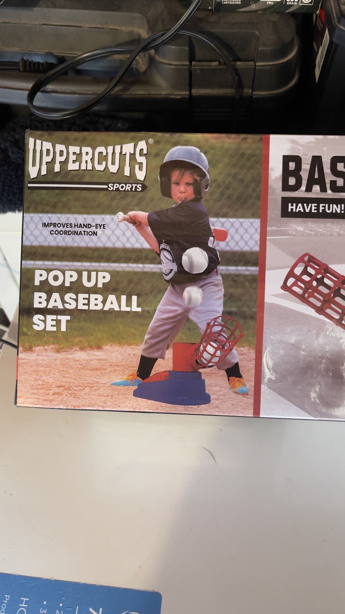 Uppercut Toys | Baseball New Pedal Launcher Baseball Children's Baseball Toy Ball Machine Set