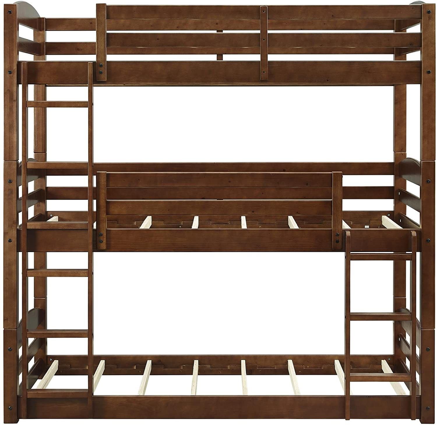 Wood Triple Bunk Bed