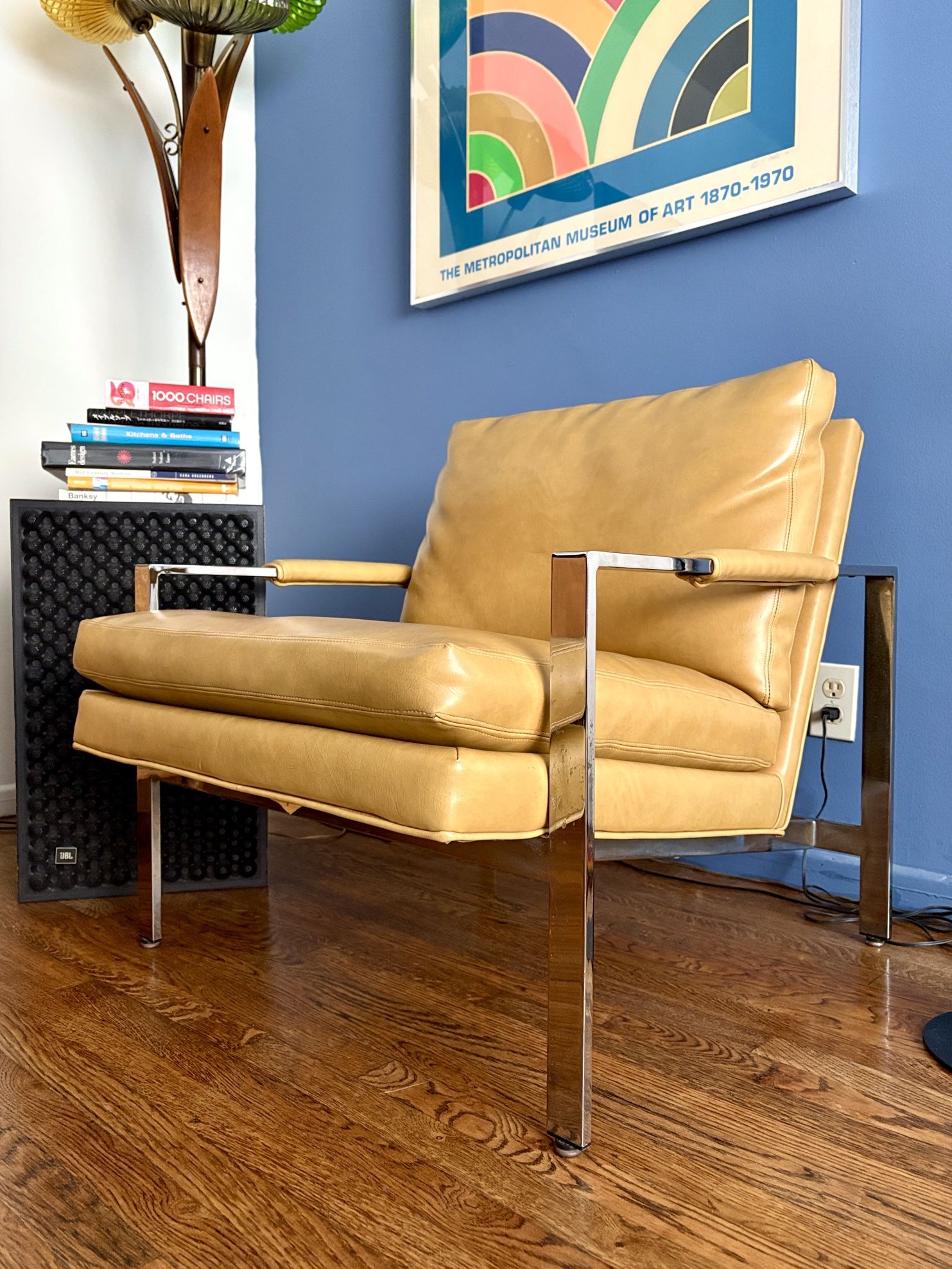 MCM Milo Baughman Camel Colori Lounge Chair