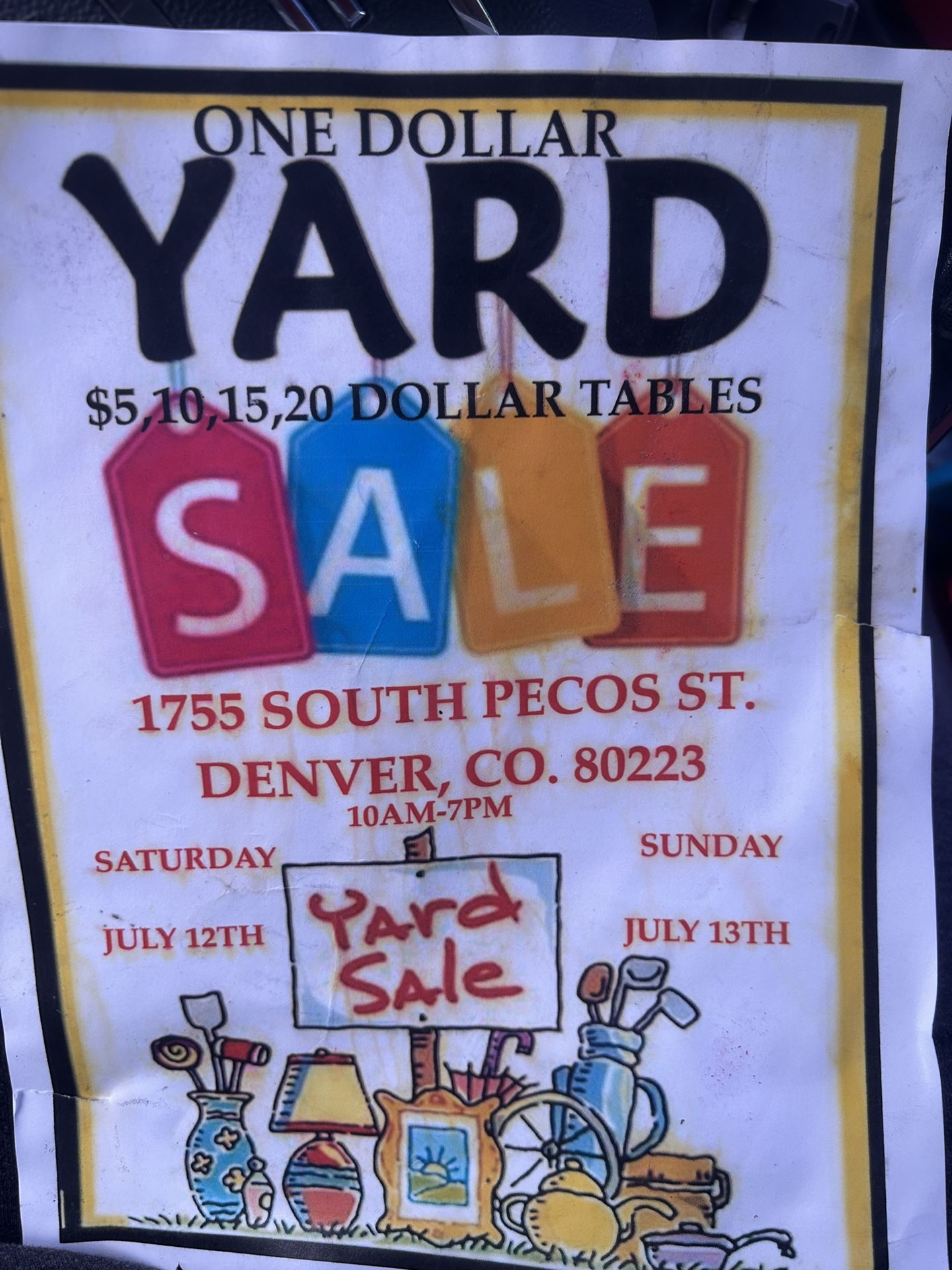 Save The Date Yard Sale !!!!!