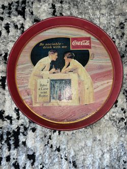 Coca Cola Antique Sign Decor Tray