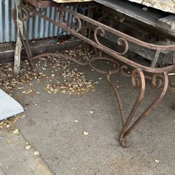 Solid Metal Dining Table Base 60”x31”tall X 38” Deep