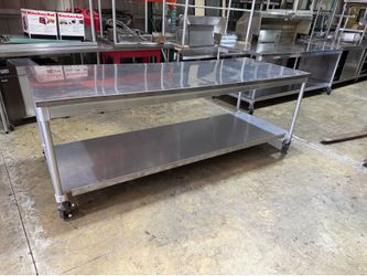 36x96 Stainless Steel Worktop