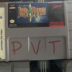 Lord Of The Rings Nintendo 