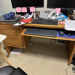 Desk With Drawers 