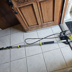 RYOBI 18 ft. Telescoping Extension Pole with Brush for Most Gas Electric and Cordless Pressure Washers up to 4200 PSI