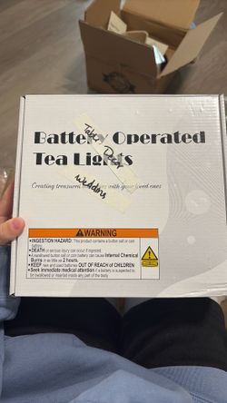 Battery operated tea lights