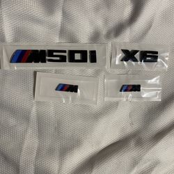 BMW X6 M50i EMBLEMS