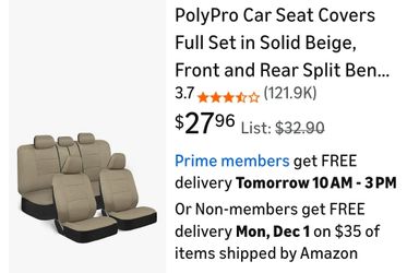 New cloth car seat covers UNIVERSAL FIT 2 front seat and rear Bench 
Brand new
$15 for 1 set
$25 for 2 sets

Cubreasiento para carro medida universal 