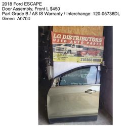 FORD ESCAPE LEFT FRONT DOOR 2013-2019