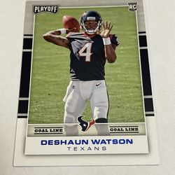 2017 Panini Playoff Rookies Goal Line Deshaun Watson #201 Rookie RC