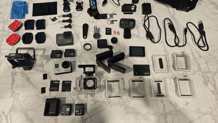 GoPro HERO5 Black + HERO3 Black – HUGE GoPro Accessory Bundle – $200 OBO