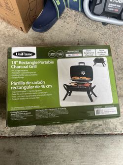 New portable charcoal grill