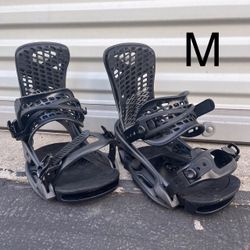 Burton GENESIS X EST snowboard bindings MEN'S MEDIUM black gray