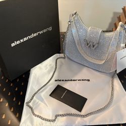 Alexander Wang W Legacy Small Hobo Diamante Satin