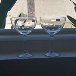 Polkadot Cocktail Glasses