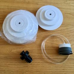 Lot of 2 Foodsaver Vacuum Sealer Wide Mouth and Regular Mouth Lid Accessories