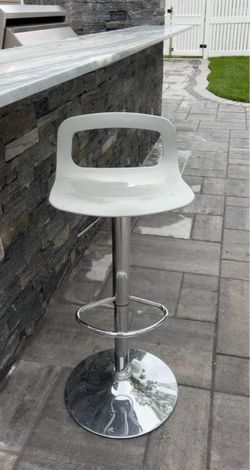 Stool Chairs indoor/outdoor NEW in box Counter Height  (2 in a box) Gray and Chrome