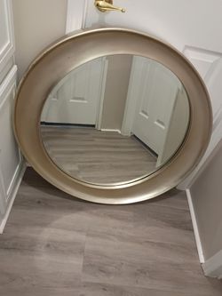 Large oval mirror