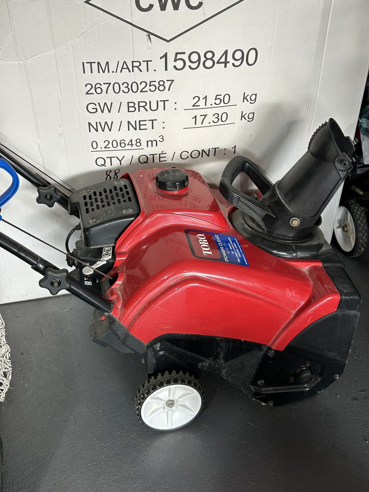 Snowblower Toro Like New