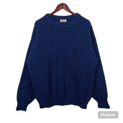 Vintage 90's ACA 924 Wool Sweater  Knit Long Sleeve Sweater 2XL