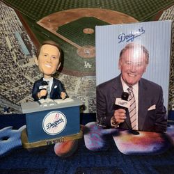 Dodgers Vin Scully Bobbleheads Bobble Heads 
