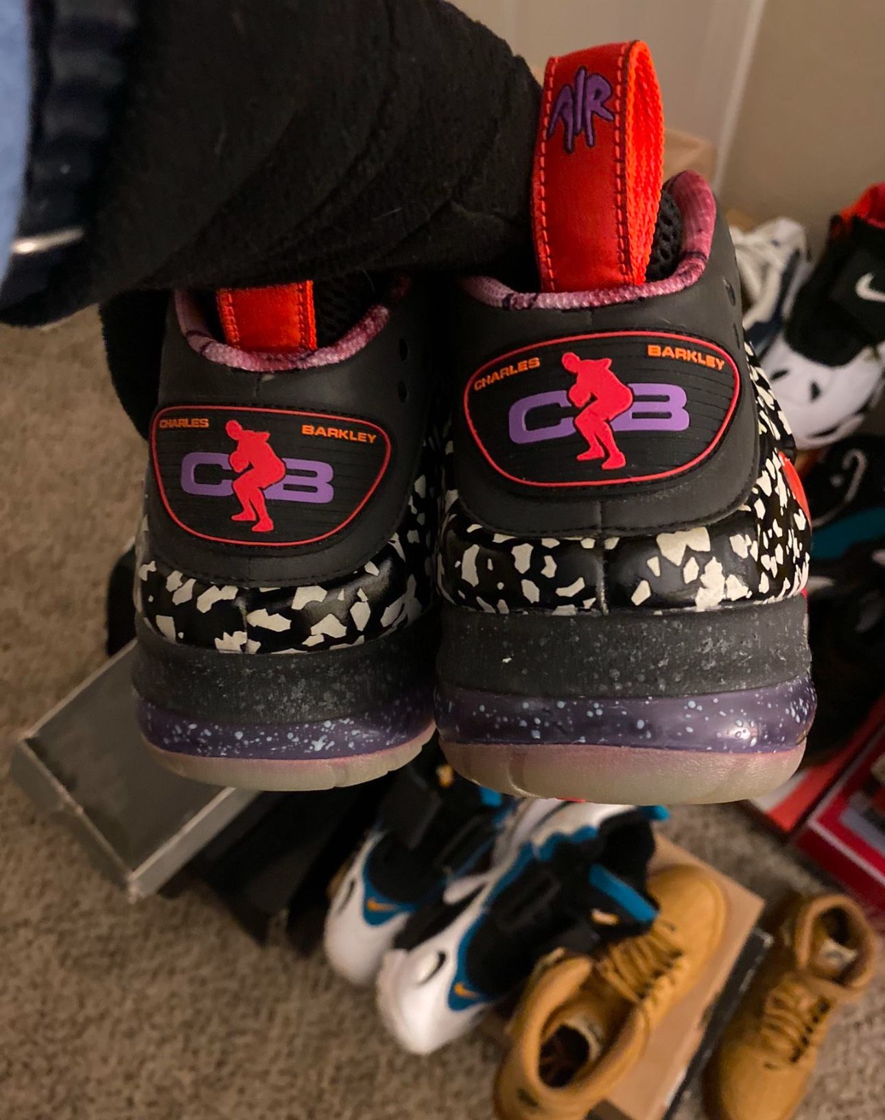 DS NIKE AIR BARKLEYPOSITE MAX Area 72 Galaxy Foamposite Sz10 TIM