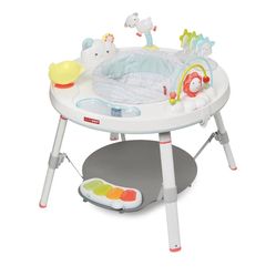 Skip Hop Baby Activity Center: Interactive Play Center with 3-Stage Grow-with-Me Functionality, 4mo+, Silver Lining Cloud