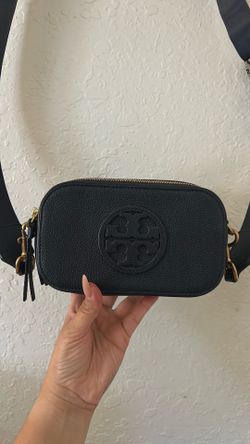 Tory Burch Black Leather Camera Bag