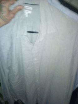 XXL Gray Long Sleeve Button Up
