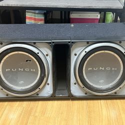 2 12’ Punch Speakers 2 Ch Pioneer 500w Amp